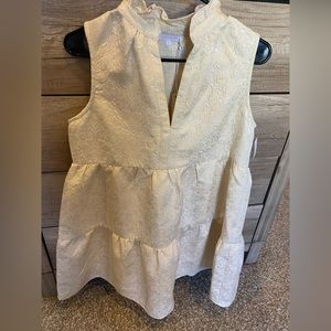 NWT Olivaceous Cream Babydoll Dress